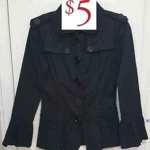 XOXO WAIST LENGTH TRENCH COAT
